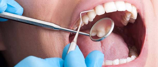 patient during dental checkup