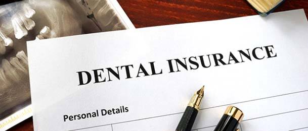dental insurance form on table