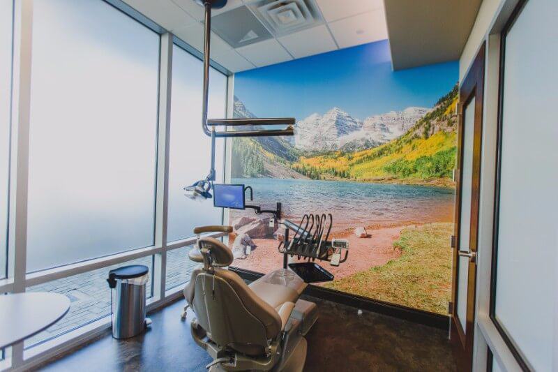 State of the art dental exam room