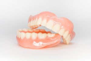 full dentures on display